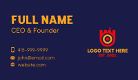 Target Castle Flag  Business Card