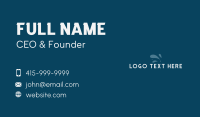 Generic Wave Wordmark Business Card Design