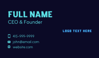 Cyber Gaming Wordmark Business Card