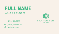 Green Environmental Letter  Business Card