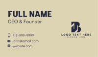 Corporate Finance Letter B  Business Card