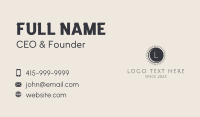 Nocturnal Business Card example 1