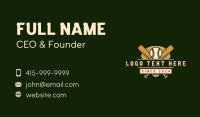 Baseball League Tournament Business Card