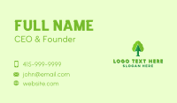 Green Arrow Tree Business Card Design