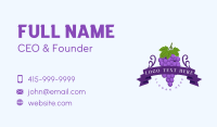 Fresh Grapes Farm Business Card
