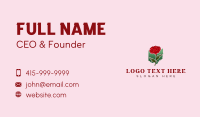 Ohio Carnation Flower Business Card Design