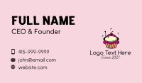 Cupcake Dessert Astronaut Business Card Design