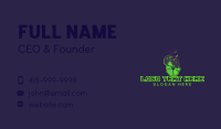 Green Skull Demon Business Card