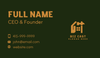Handyman House Hammer Business Card