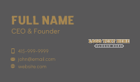 Sports Equipment Business Card example 1