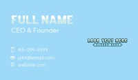 Retro Varsity Wordmark Business Card