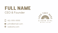 Classic Retro Wordmark Business Card