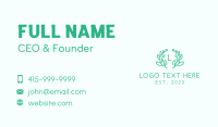 Botanical Lettermark  Business Card Design