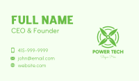 Green Eco Propeller Business Card