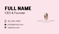 Underwear Model Emblem Business Card Design