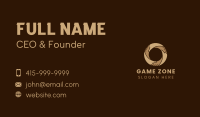 Unity Hand Letter O Business Card