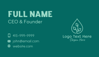 Water Droplet Plant Business Card