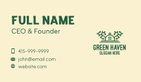 Green Vine Landscape House Business Card Image Preview