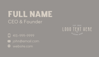 Elegant Classic Jewelry Business Card