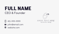 Elegant Boutique Letter O Business Card