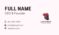 Heart Hand Romance Business Card Image Preview