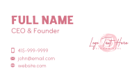 Cosmetics Business Card example 3