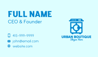 Blue Washing Machine  Business Card