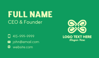 Green Spa Flower Business Card