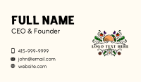 Organic Vegan Restaurant Business Card