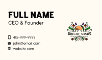 Organic Vegan Restaurant Business Card