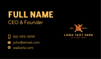 Fire Grill Restaurant Business Card