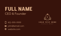 Royalty Shield Boutique Business Card Design