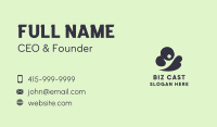 Abstract Cloud Person Business Card