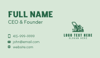 Garden Lawn Mower Business Card