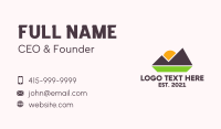 Outdoor Mountain Nature  Business Card Design