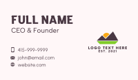 Outdoor Mountain Nature  Business Card