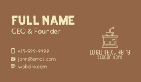 Cream Business Card example 2