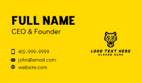 Wild Jaguar Leopard Business Card Design