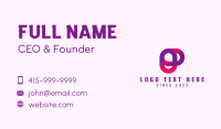 Digital Marketing O & P Monogram  Business Card