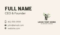 Holistic Wellness People Tree Business Card Design