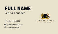 Elegant Lion Crest Business Card