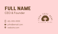 Curly Beauty Lady Business Card