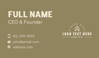 Western Cowboy Horseshoe Business Card