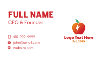 Thunder Red Apple Business Card Design