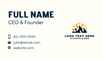 Sunset Mountain Peak Business Card