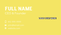 Business Business Card example 2