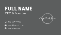 Femenine Business Card example 1