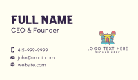 Colorful Castle Fort Business Card