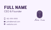 Purple Dress Mannequin Business Card