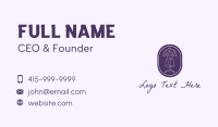 Purple Dress Mannequin Business Card Design